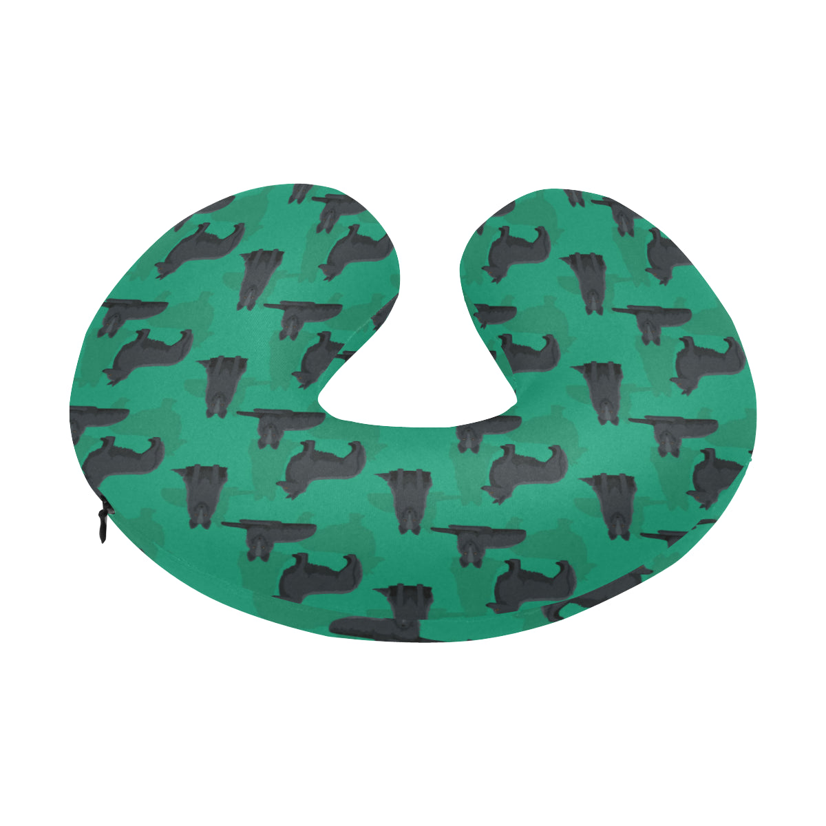 Belgian Sheepdog Pattern Print Design 01 U-Shaped Travel Neck Pillow