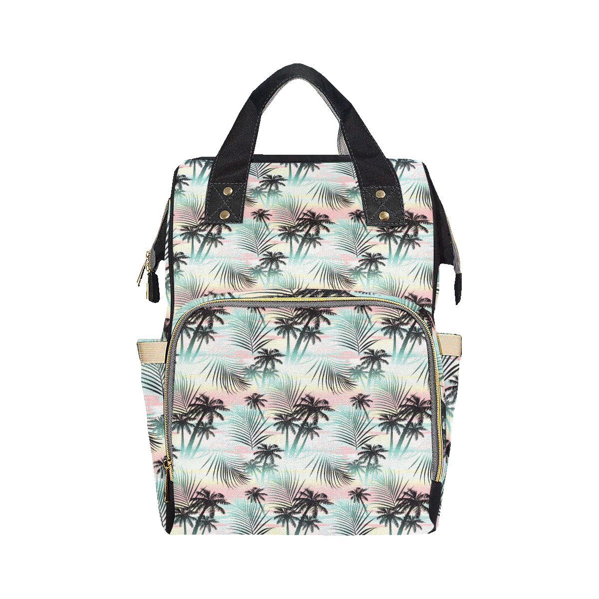 Palm Tree Pattern Print Design A03 Diaper Bag Backpack