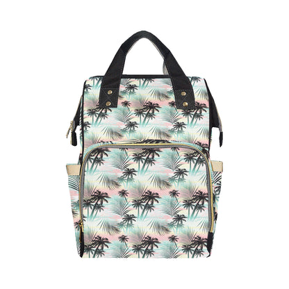 Palm Tree Pattern Print Design A03 Diaper Bag Backpack