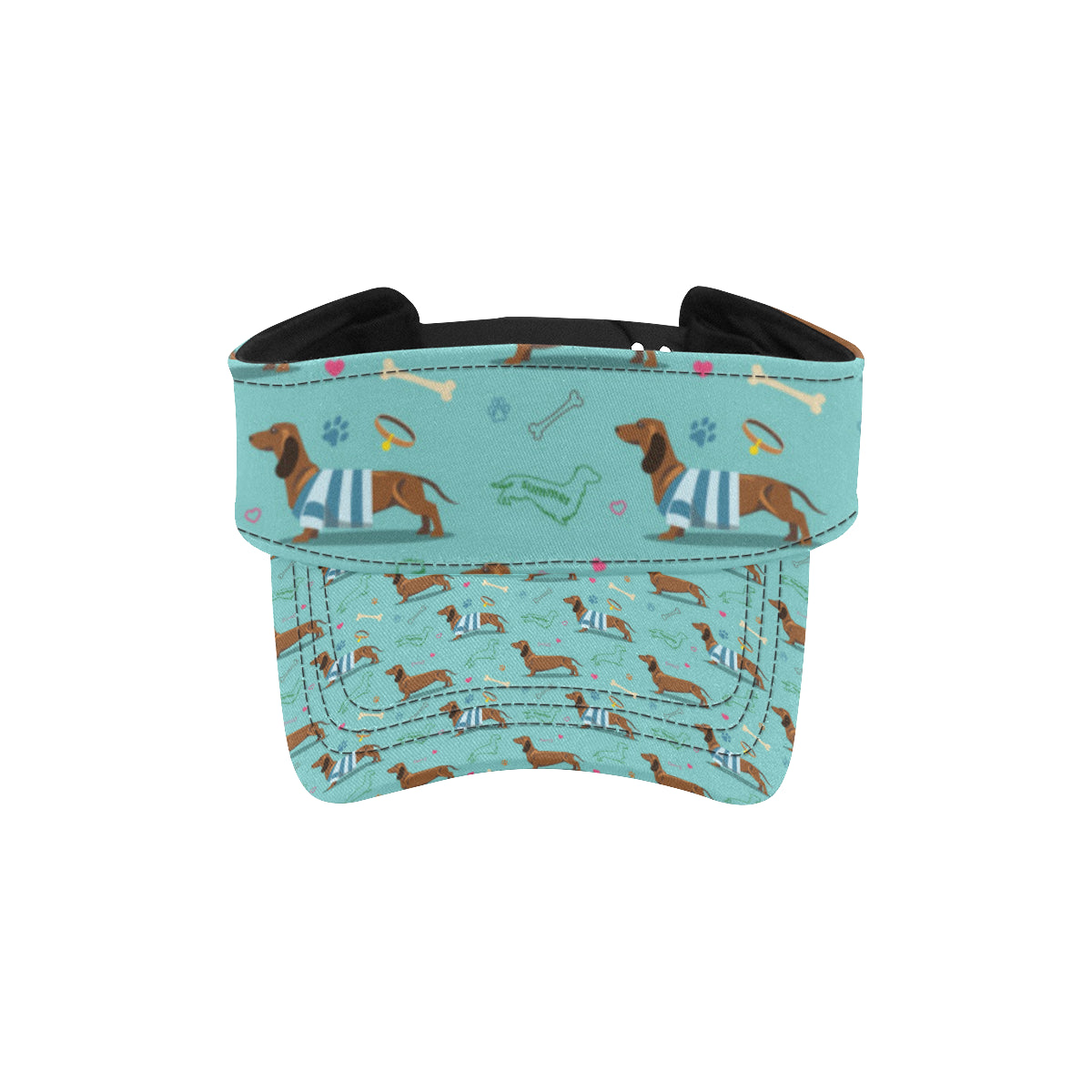 Dachshund Paw Decorative Print Pattern Unisex Sun Visor