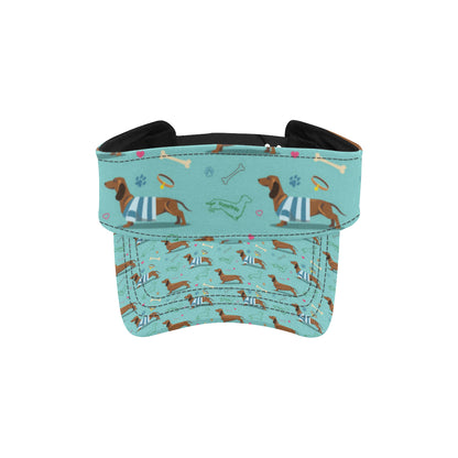 Dachshund Paw Decorative Print Pattern Unisex Sun Visor