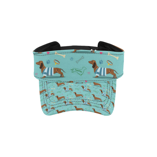 Dachshund Paw Decorative Print Pattern Unisex Sun Visor