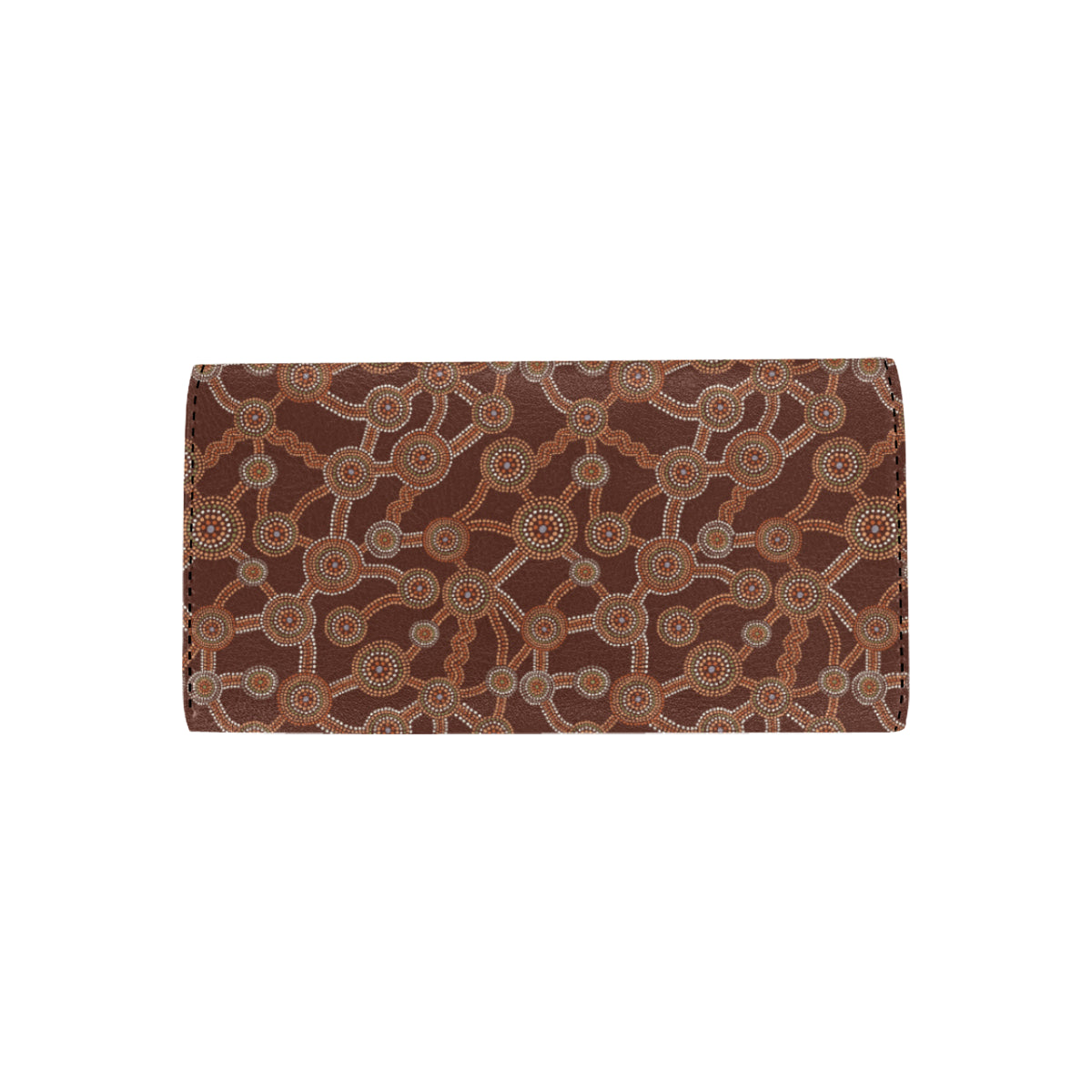 Aboriginal Pattern Print Design 03 Women's Trifold Wallet