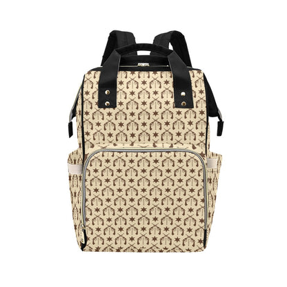 Western Cowboy Print Design LKS302 Diaper Bag Backpack