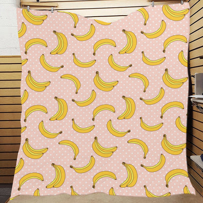 Banana Pattern Print Design BA06 Premium Quilt