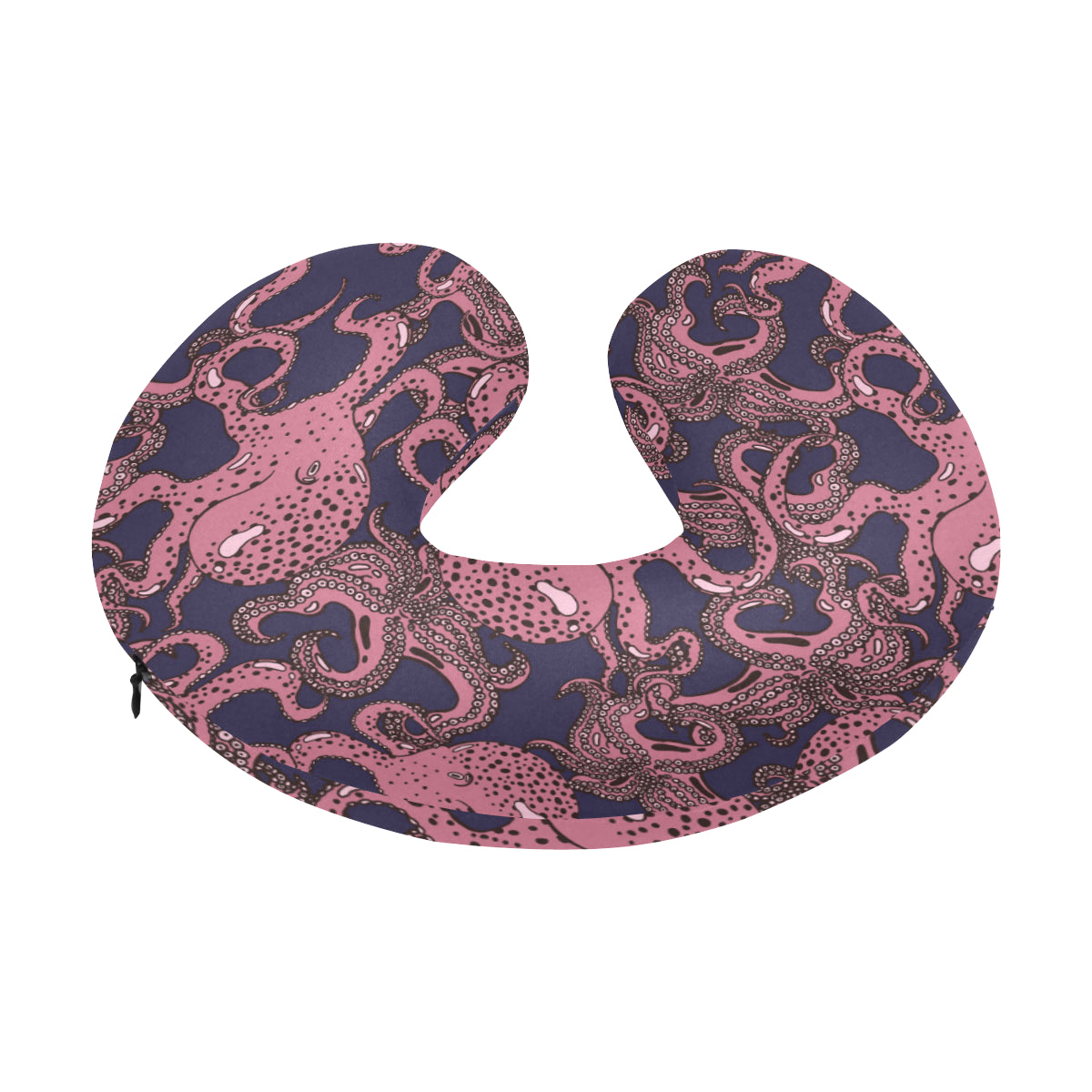 Octopus Pattern Print Design A03 U-Shaped Travel Neck Pillow