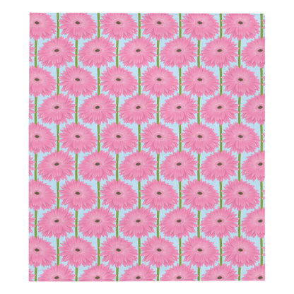 Gerberas Pattern Print Design GB01 Premium Quilt