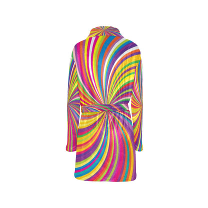 Vortex Print Design LKS301 Women's Fleece Robe