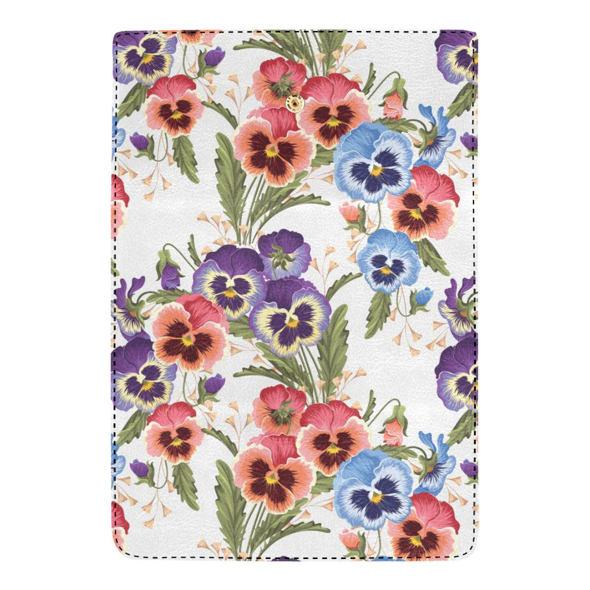 Pansy Pattern Print Design PS06 Women's Trifold Wallet