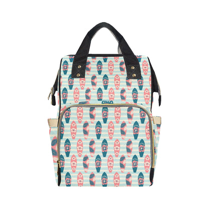 Aloha Hawaii Surfboard Pattern Print Design 02 Diaper Bag Backpack