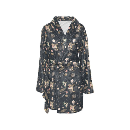 Bohemian Pattern Print Design 09 Women's Fleece Robe