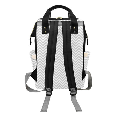 Chevron Print Design LKS401 Diaper Bag Backpack