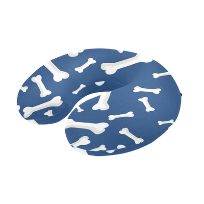 Dog Bone Pattern Print Design 03 U-Shaped Travel Neck Pillow