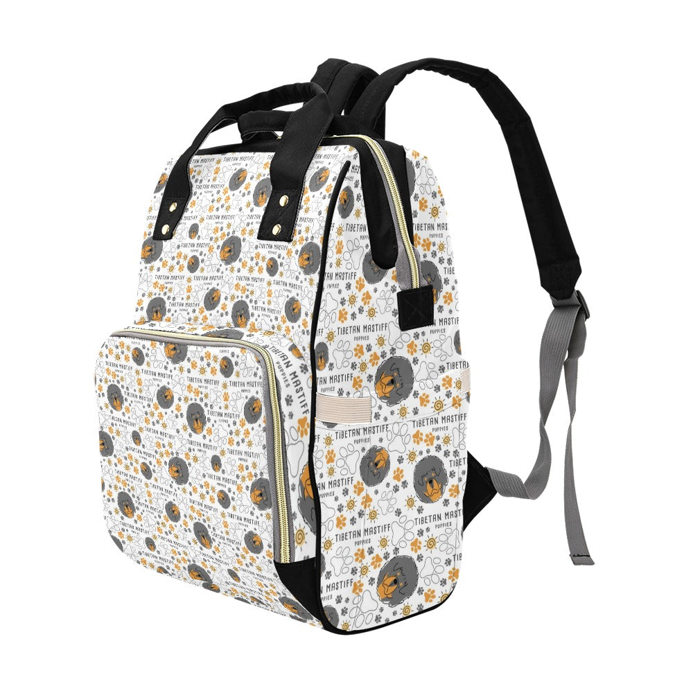 Tibetan Mastiffs Print Design LKS302 Diaper Bag Backpack