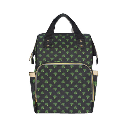 Broccoli Pattern Print Design 04 Diaper Bag Backpack
