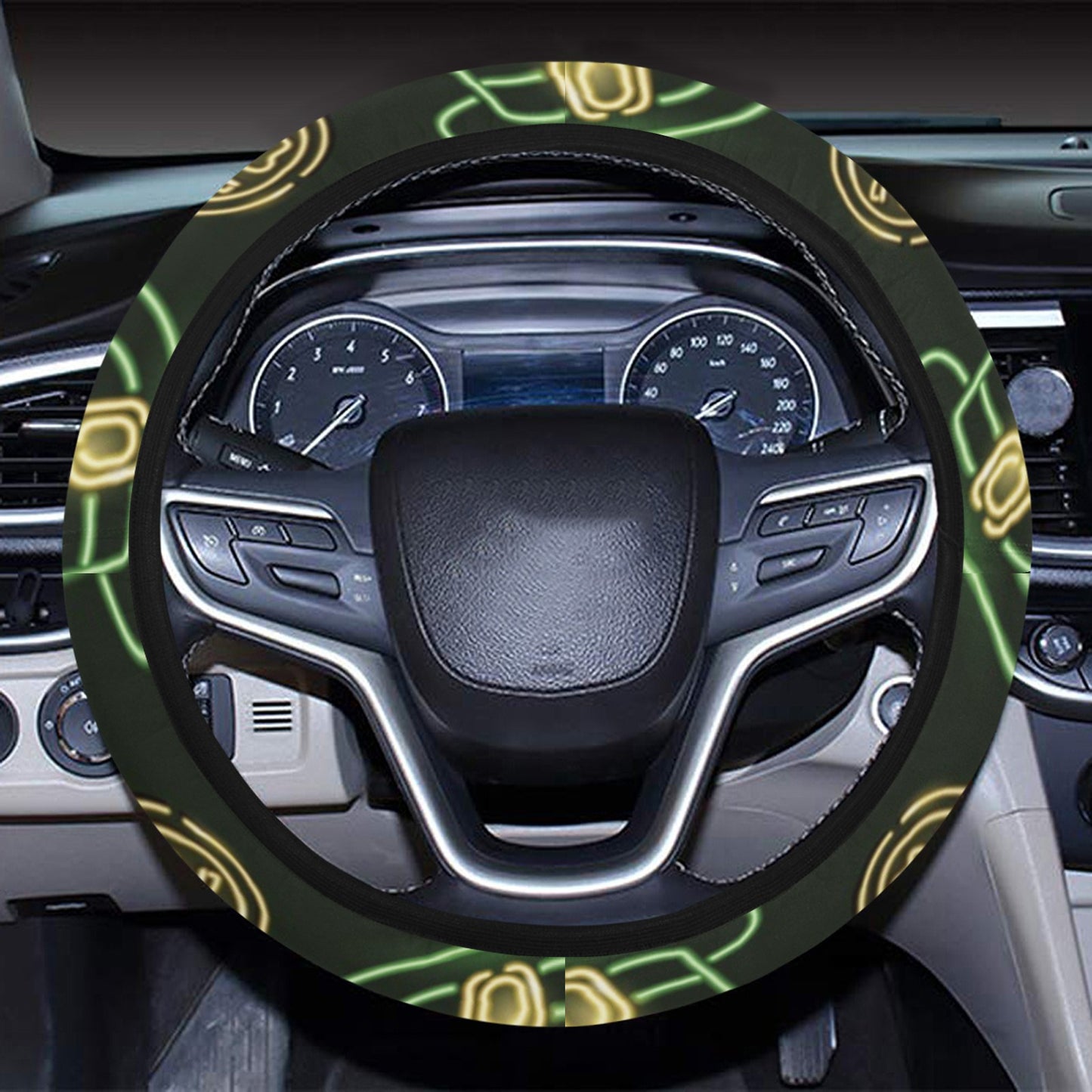 St Patricks Day Print Design LKS308 Steering Wheel Cover with Elastic Edge