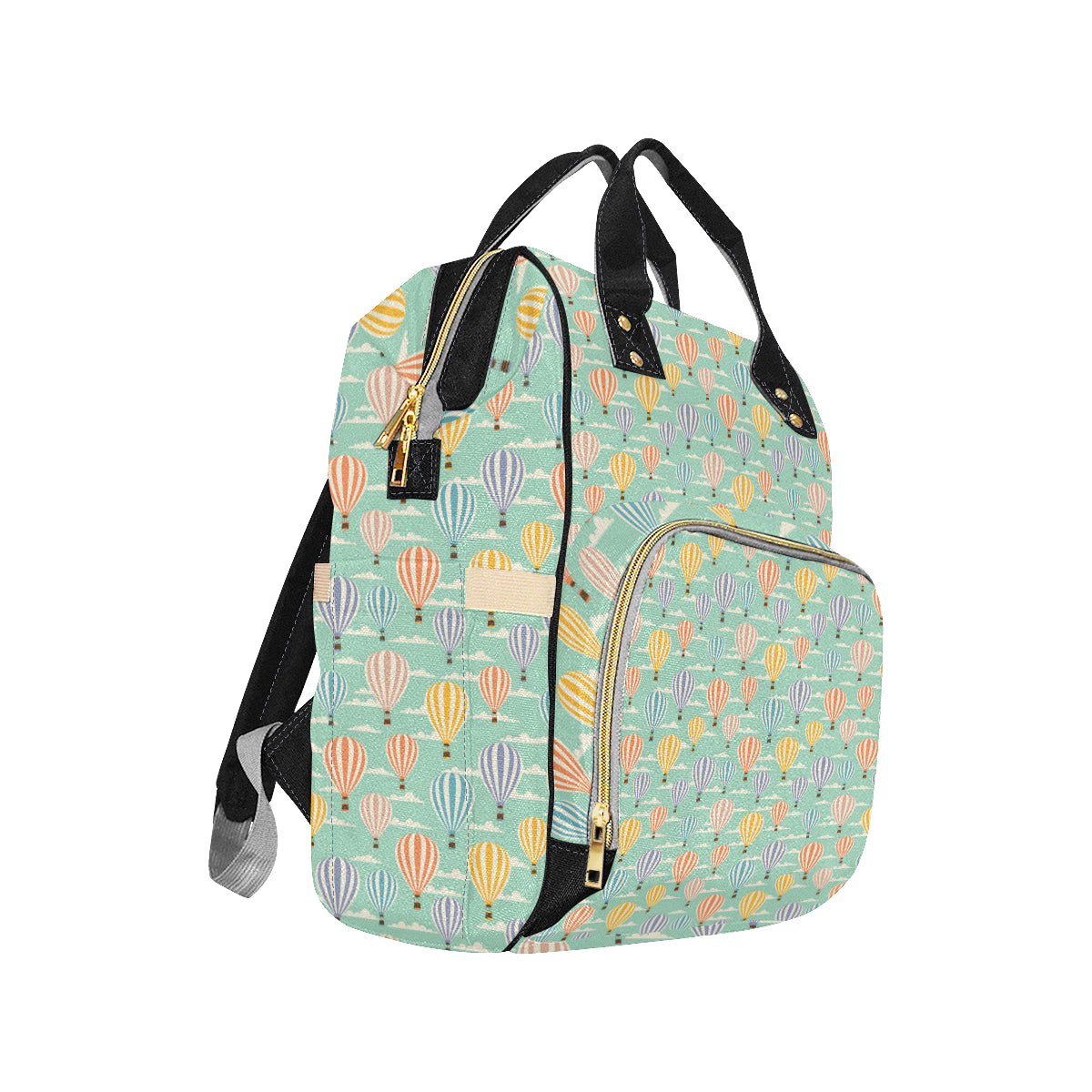 Ballon Pattern Print Design 01 Diaper Bag Backpack