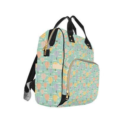 Ballon Pattern Print Design 01 Diaper Bag Backpack