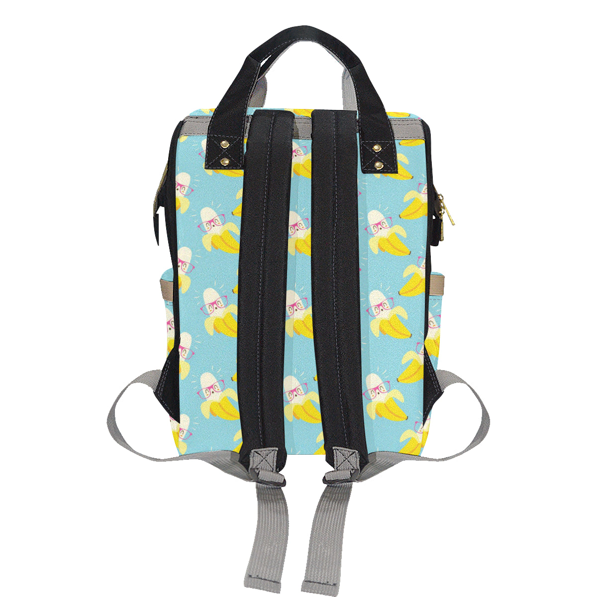 Banana Pattern Print Design BA07 Diaper Bag Backpack