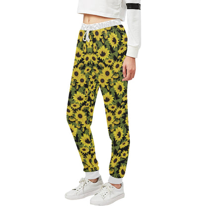 Sunflower Fresh Bright Color Print Unisex Sweatpants