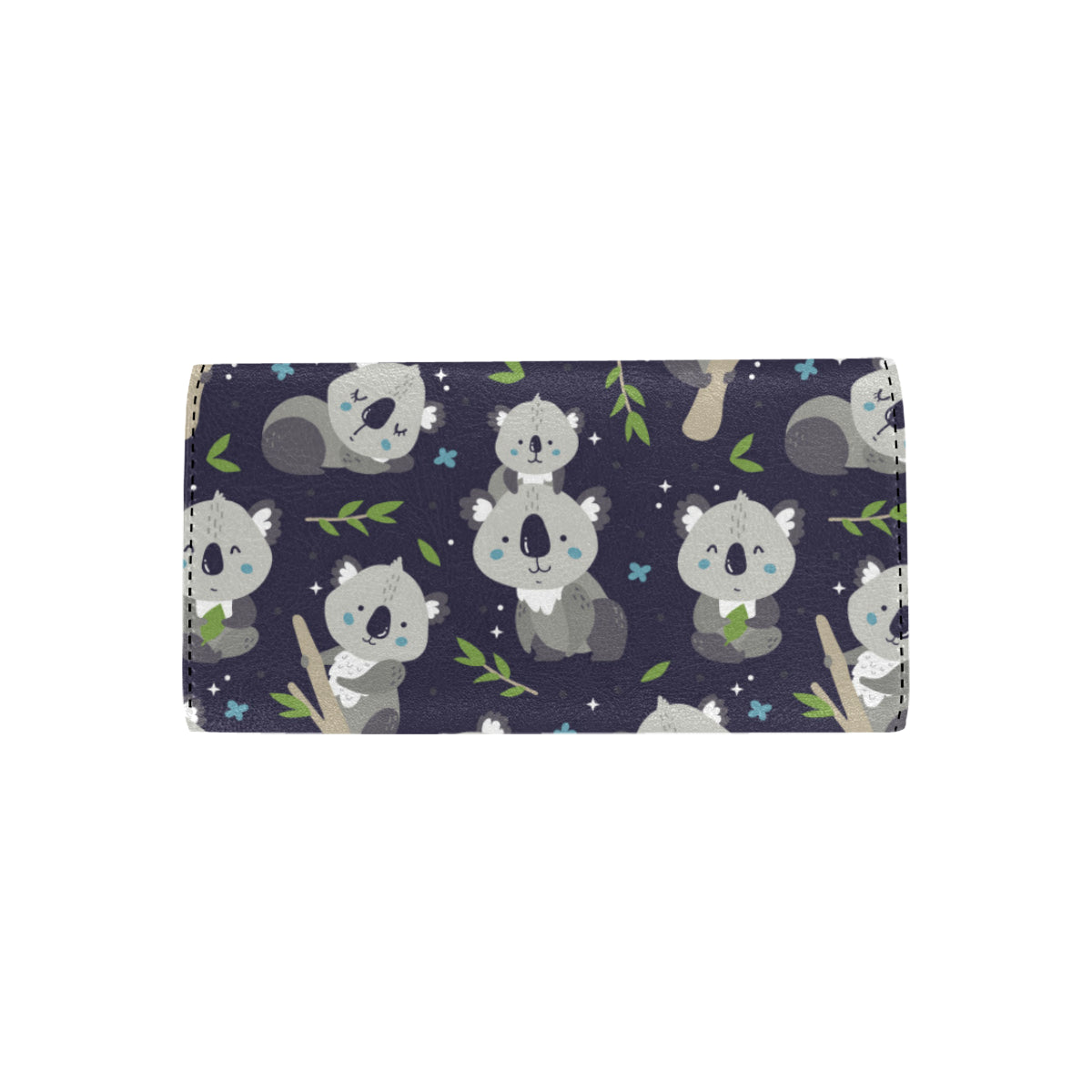 Koala Pattern Print Design 04 Women's Trifold Wallet