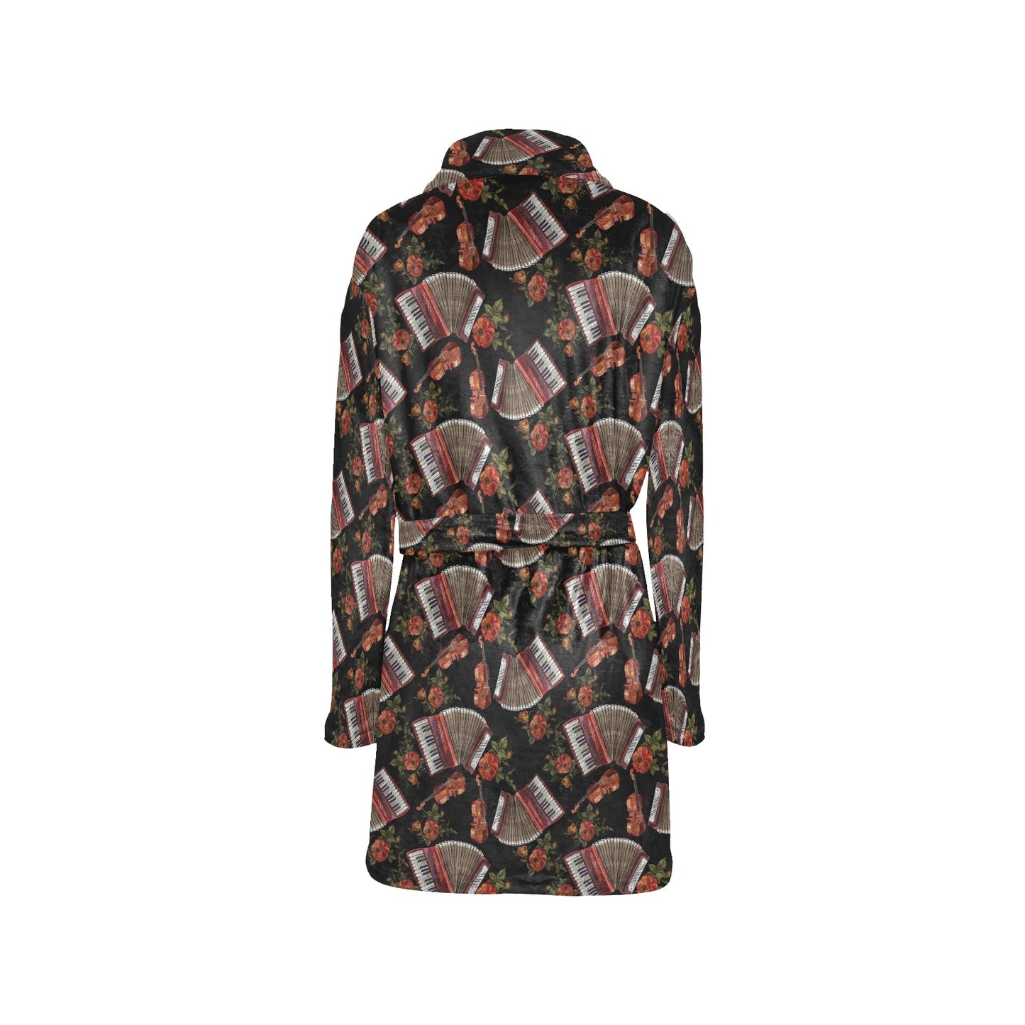 Accordion Print Design LKS403 Women's Fleece Robe