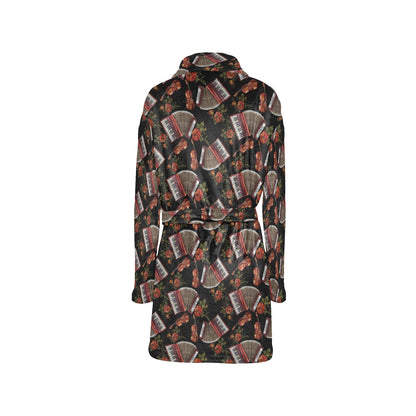 Accordion Print Design LKS403 Women's Fleece Robe