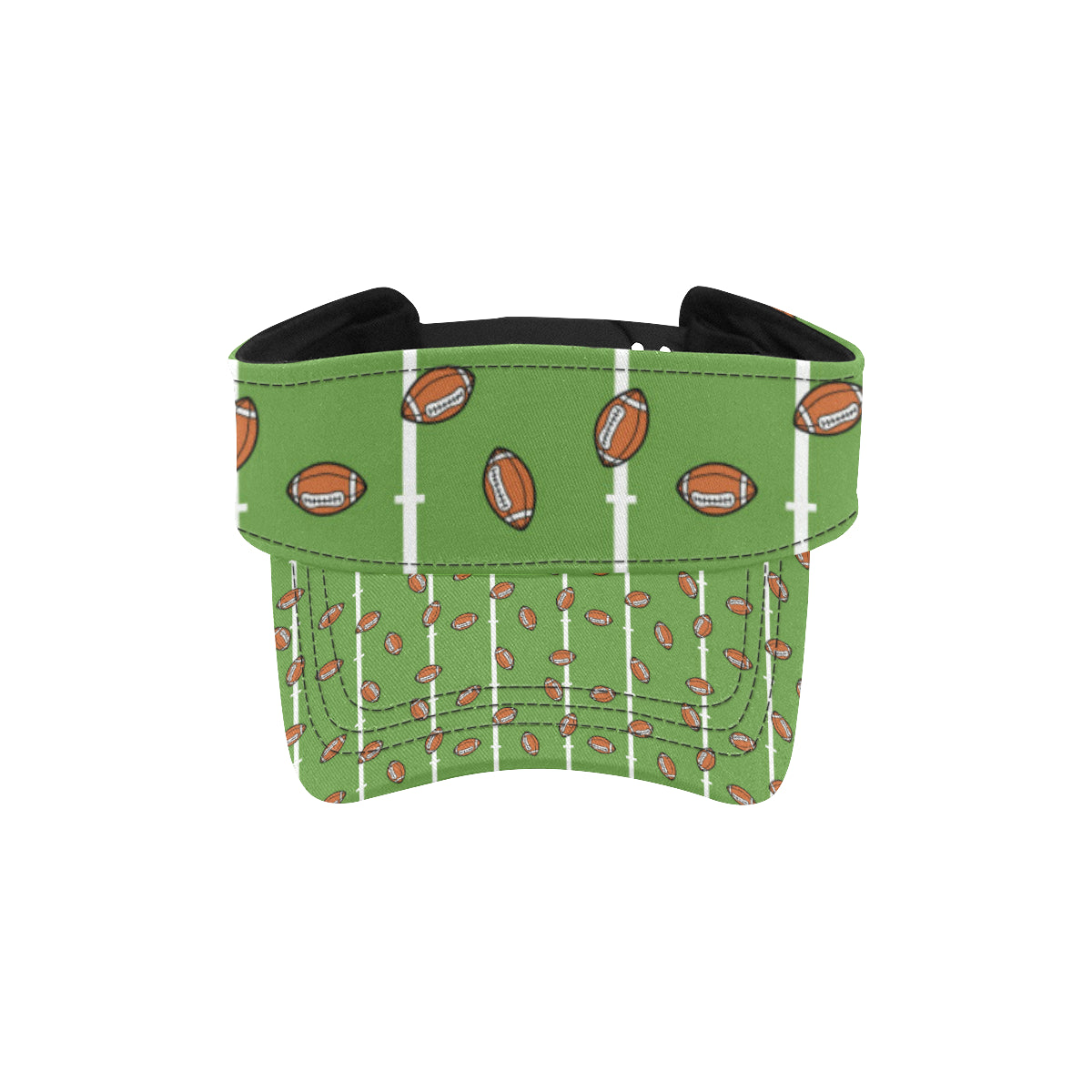 American Football on Field Themed Print Unisex Sun Visor