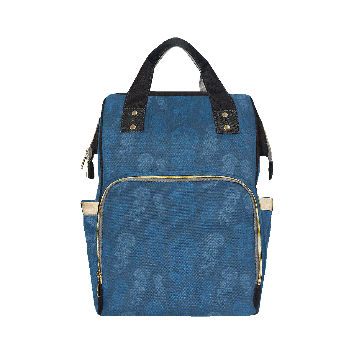Jellyfish Pattern Print Design 01 Diaper Bag Backpack