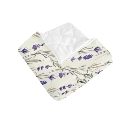 Lavender Pattern Print Design 01 Premium Quilt