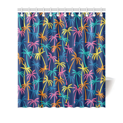 Palm Tree Pattern Print Design PT013 Shower Curtain