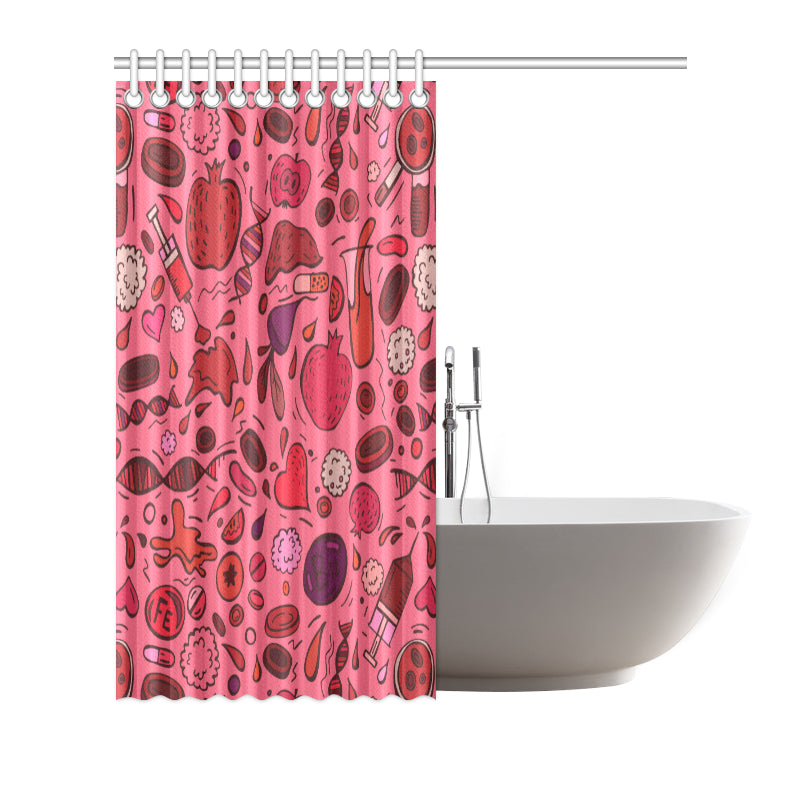 Phlebotomist Pattern Print Design A01 Shower Curtain