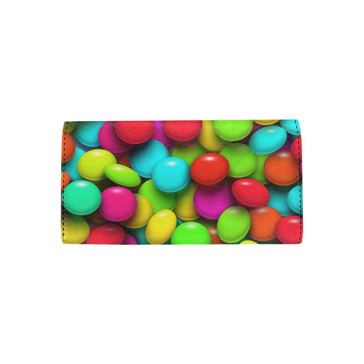 Candy Pattern Print Design CA03 Women's Trifold Wallet