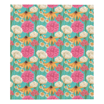 Summer Floral Pattern Print Design SF07 Premium Quilt