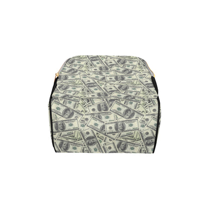 Dollar Pattern Print Design DO02 Diaper Bag Backpack