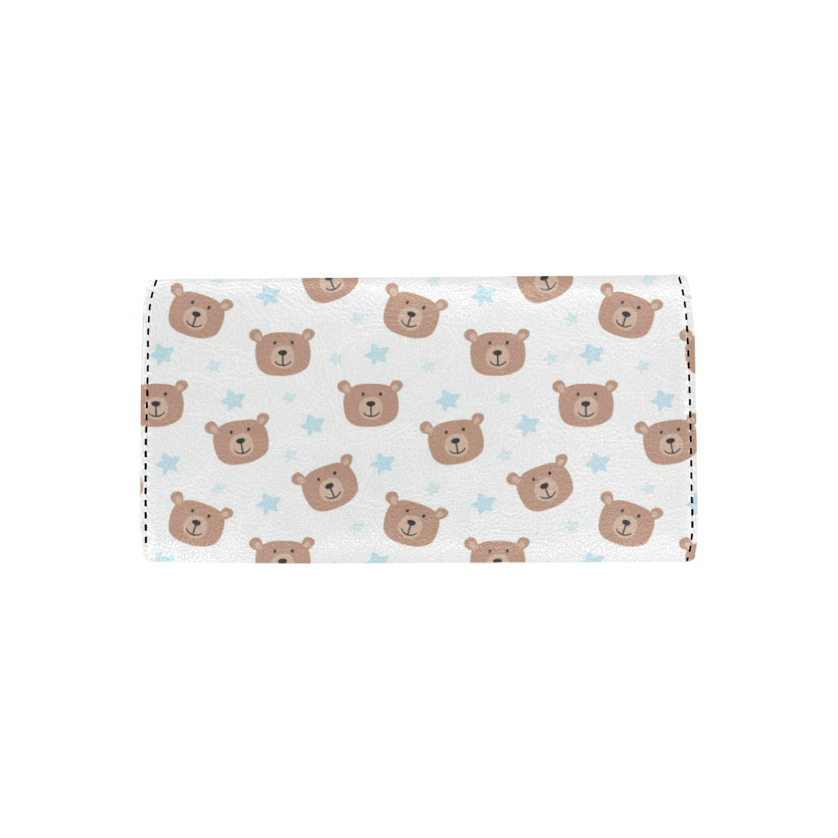 Bear Pattern Print Design BE02 Women's Trifold Wallet