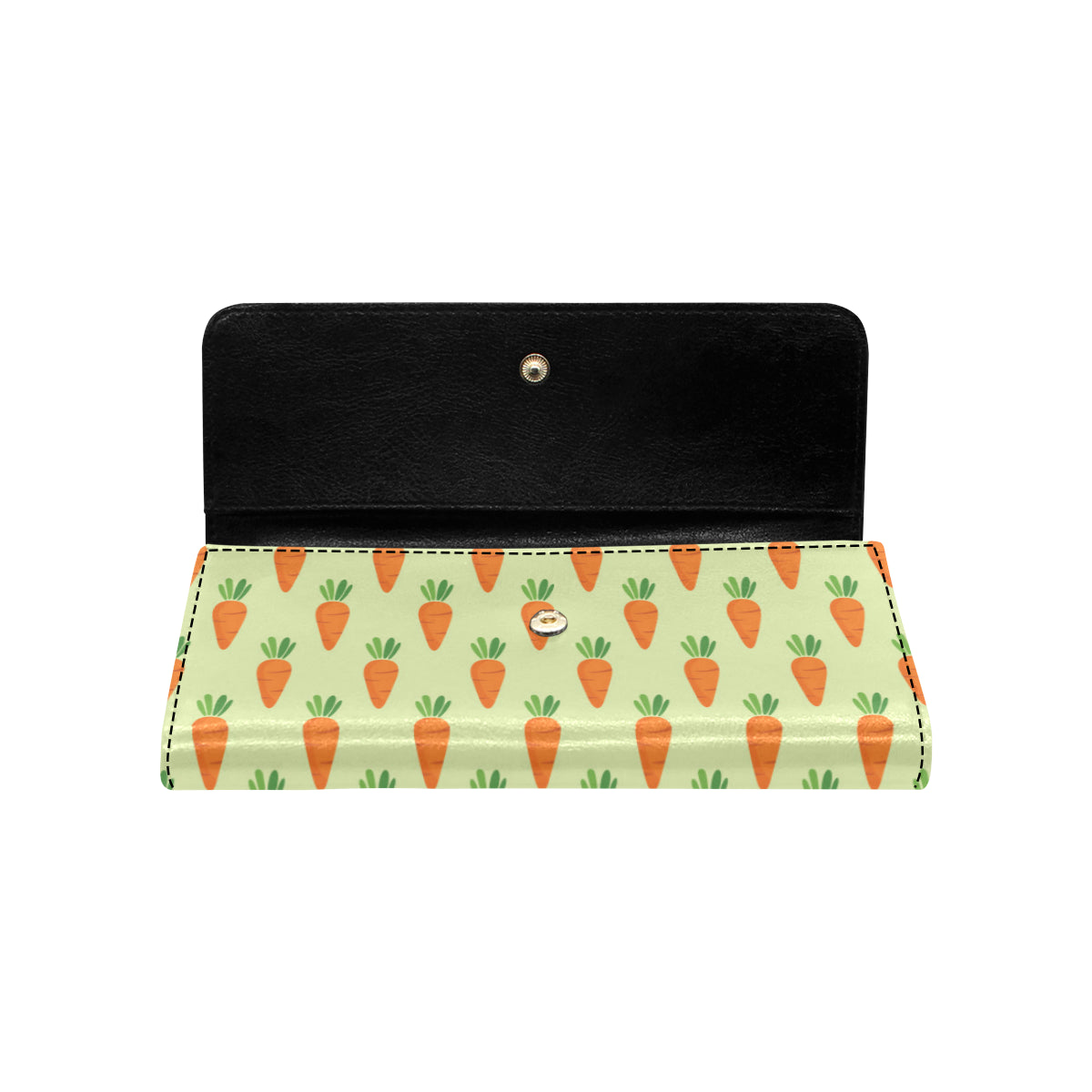Carrot Pattern Print Design 02 Women's Trifold Wallet