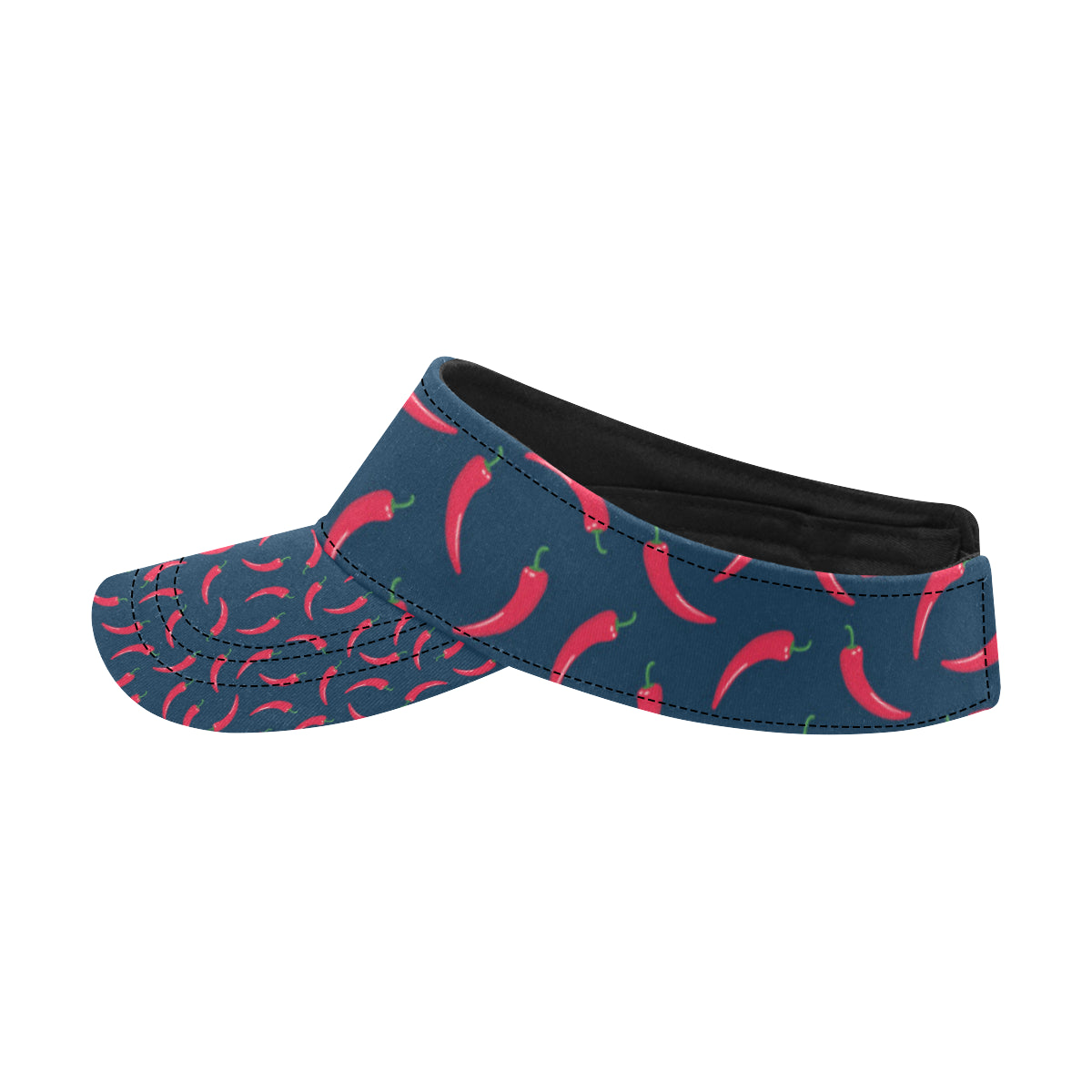Chilli Pepper Pattern Print Design 03 Unisex Sun Visor
