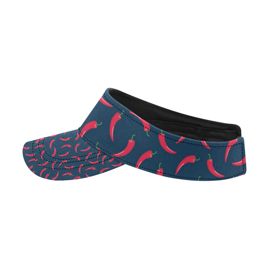 Chilli Pepper Pattern Print Design 03 Unisex Sun Visor