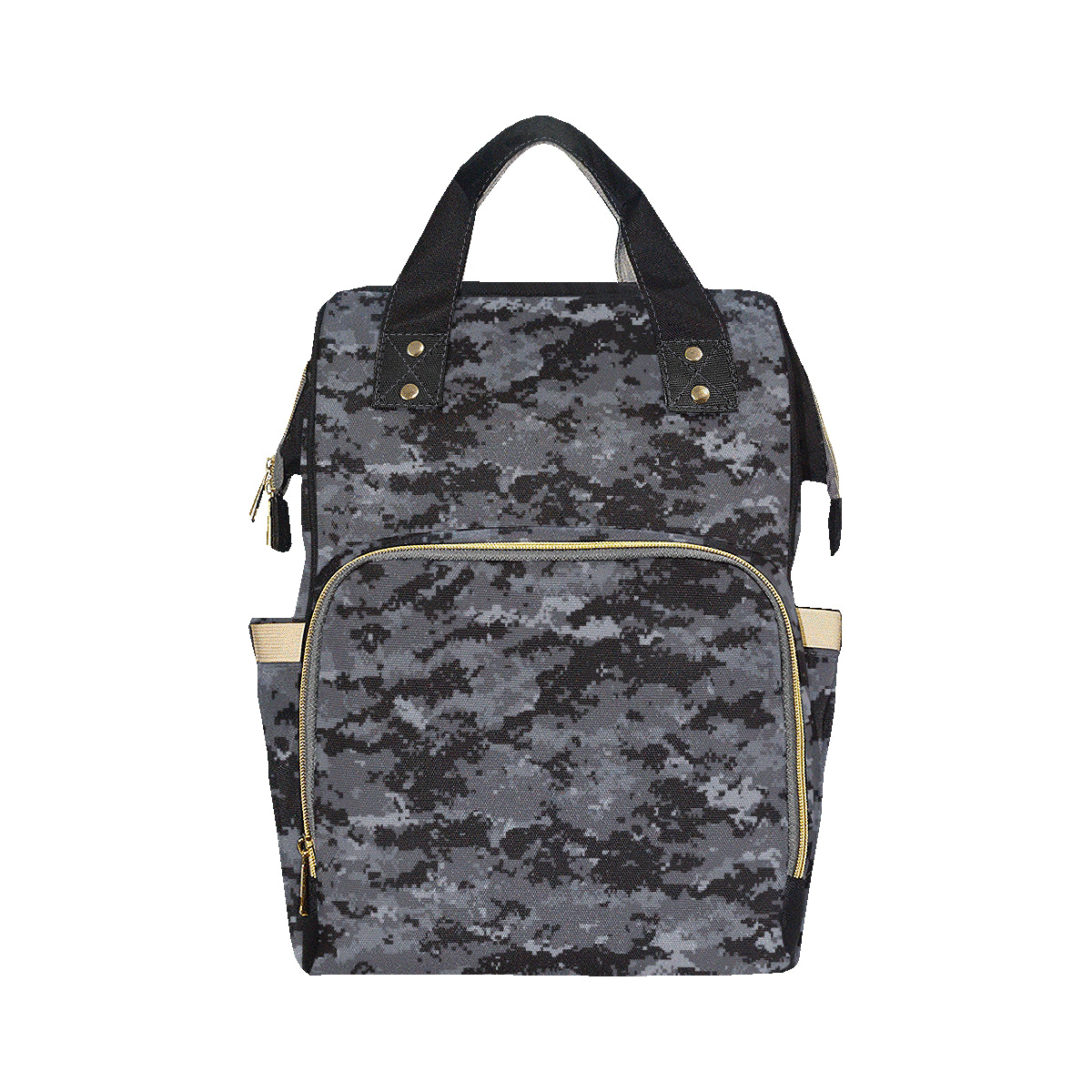 ACU Digital Black Camouflage Diaper Bag Backpack