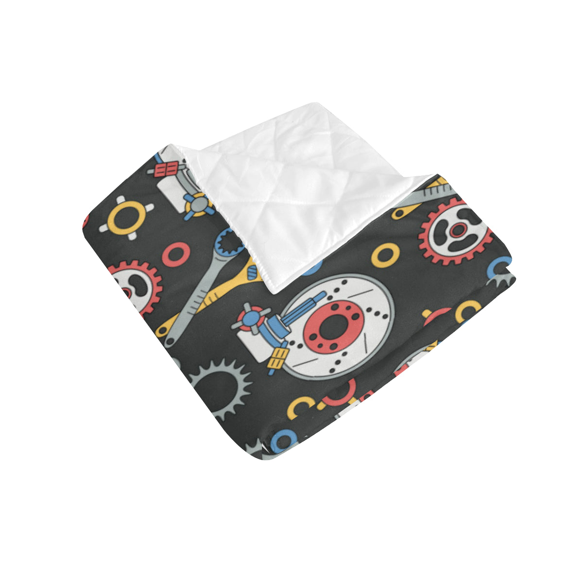 Mechanic Pattern Print Design 01 Premium Quilt