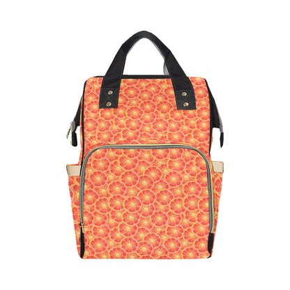Grapefruit Pattern Print Design GF06 Diaper Bag Backpack