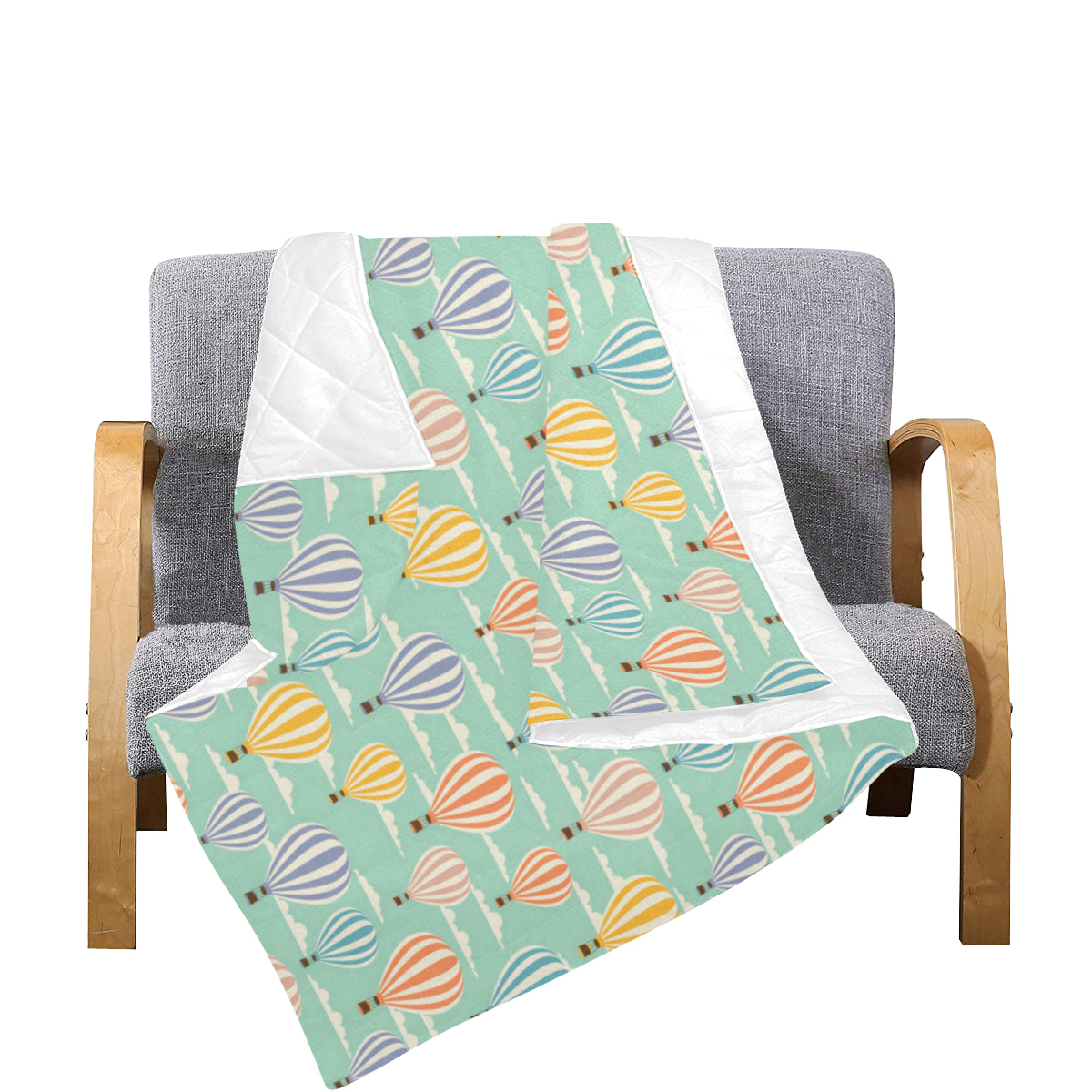 Ballon Pattern Print Design 01 Premium Quilt