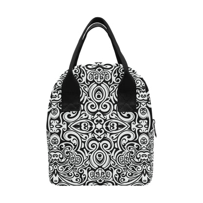 Polynesian Tattoo Pattern Insulated Lunch Bag