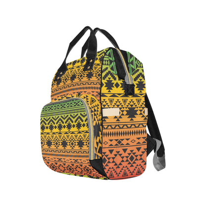 Rastafarian Pattern Print Design A04 Diaper Bag Backpack