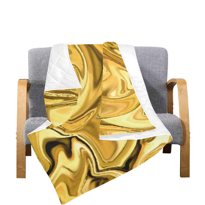 Liquid Pattern Print Design 03 Premium Quilt