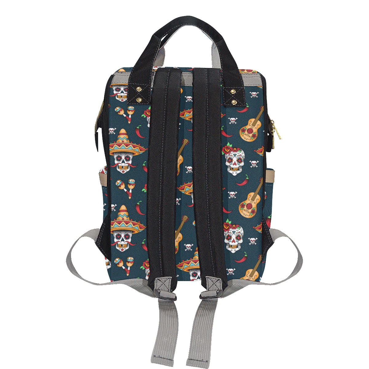 sugar skull Mexican Diaper Bag Backpack