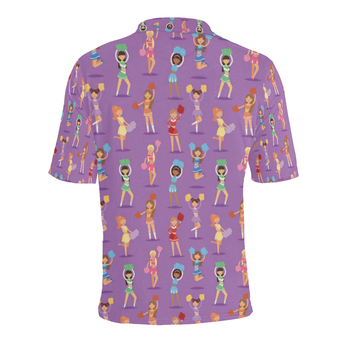 Cheerleader Pattern Print Design 02 Men Polo Shirt