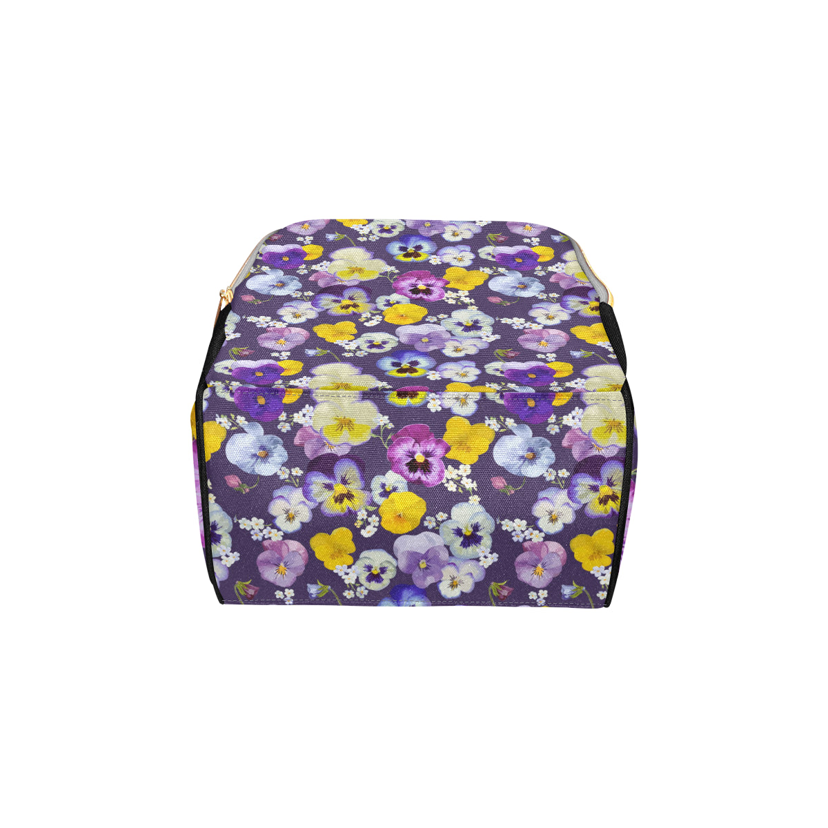 Pansy Pattern Print Design PS02 Diaper Bag Backpack