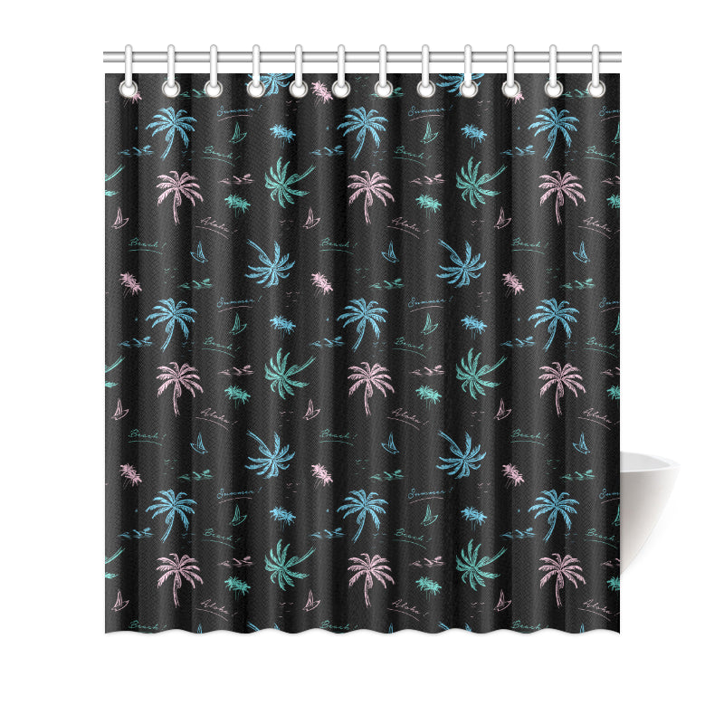 Aloha Hawaii Pattern Print Design 03 Shower Curtain
